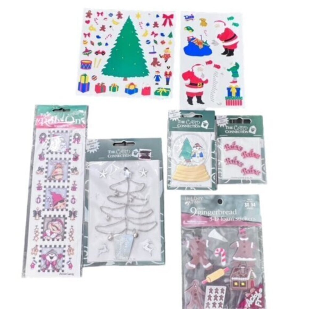 Craft Lot Christmas Holiday Stickers Scrapbooking Card Making Embellishments NEW